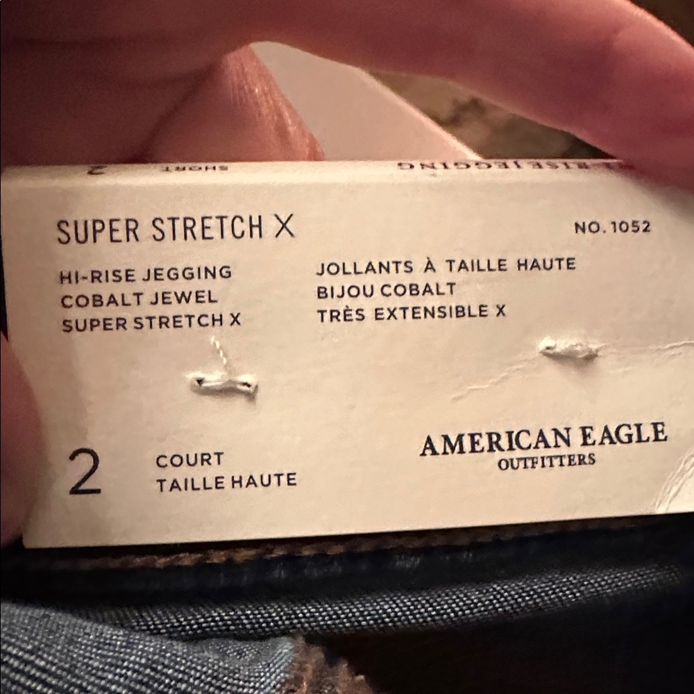 American Eagle Outfitters Women's Deep Indigo Skinny Jeans size 2 Short - Picture 5 of 13